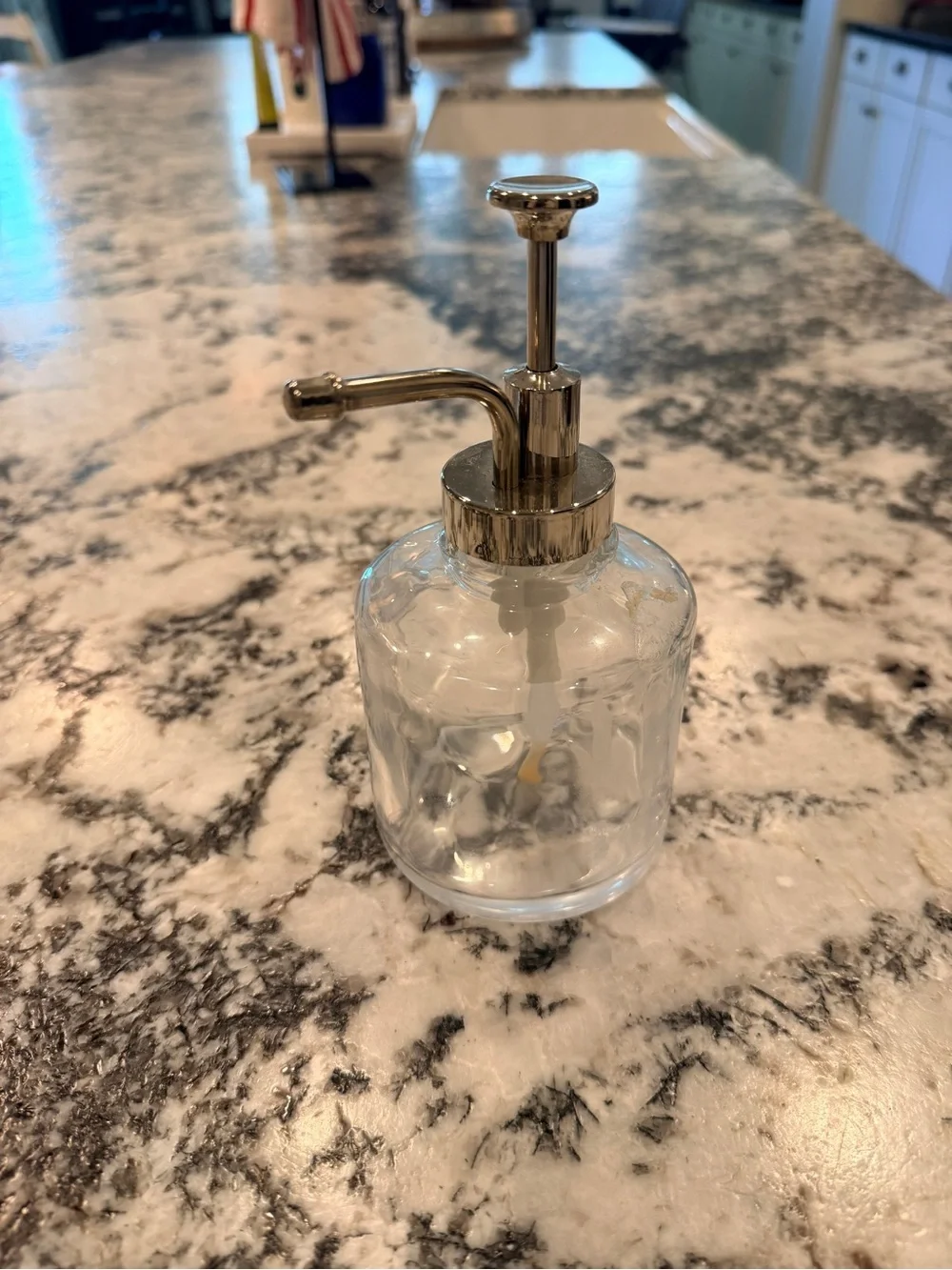 Clear Glass Soap Dispenser with Chrome Pump - Home Bath